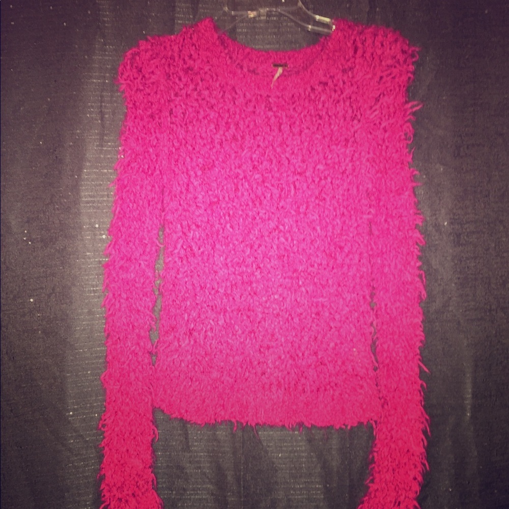 FREE PEOPLE pink sweater size small